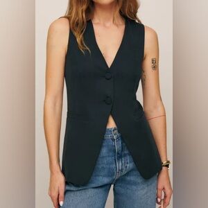 Reformation Black Sleeveless Vest